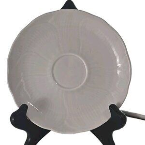 Mikasa Spring Magnolia Saucer Plates 6" white set/6 dessert farmhouse cottage